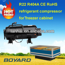 refrigerated cake display cases with R404a horizontal refrigerator compressor